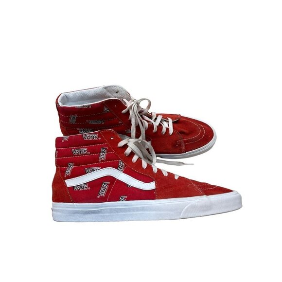 Vans Other - Vans Sk8 Hi Sneaker Vans Misprint Red/White Men’s 13